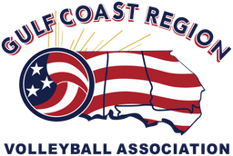 Gulf Coast Region Volleyball Association banner logo