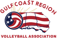 Gulf Coast Region Volleyball Association banner logo