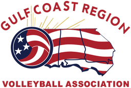Gulf Coast Region Volleyball Association banner logo
